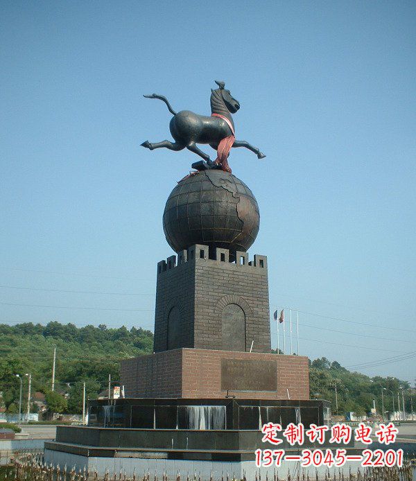 广州地球城市景观铜雕,永恒传承着历史记忆
