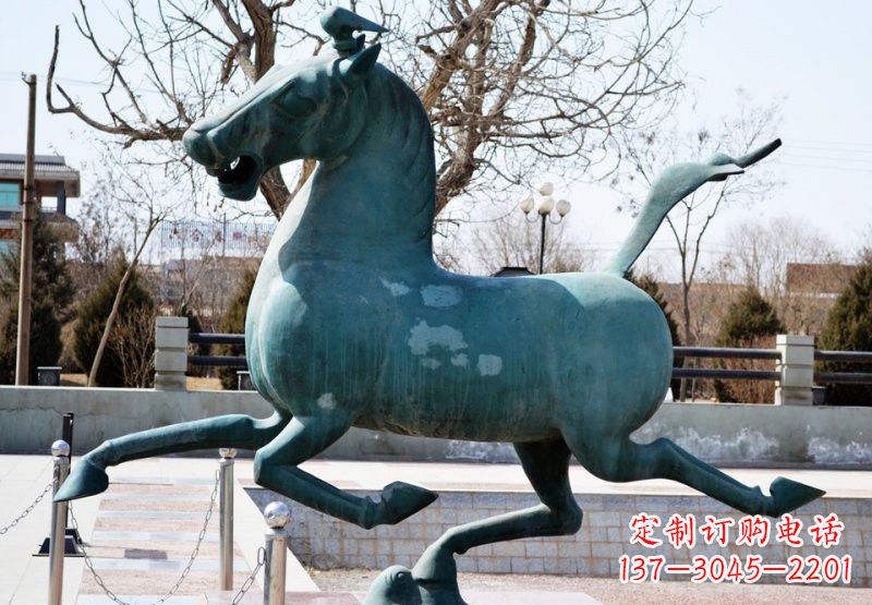 广州艺术品马踏飞燕铜雕塑