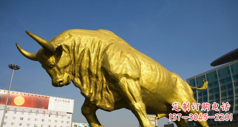 广州广场牛动物铜雕
