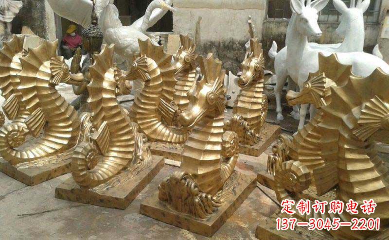 广州精美的海马动物铜雕,为您带来精致的审美享受