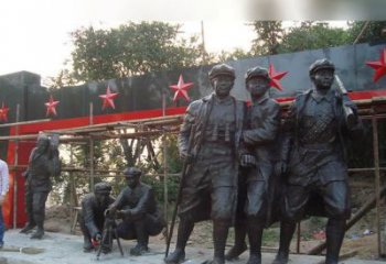广州定制红军雕塑，标志着嘉年华的荣耀