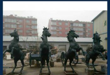 广州中领雕塑推出的优雅动物铜雕飞马，以其出色…