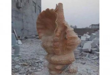 广州营造海洋气息的海螺景观石雕