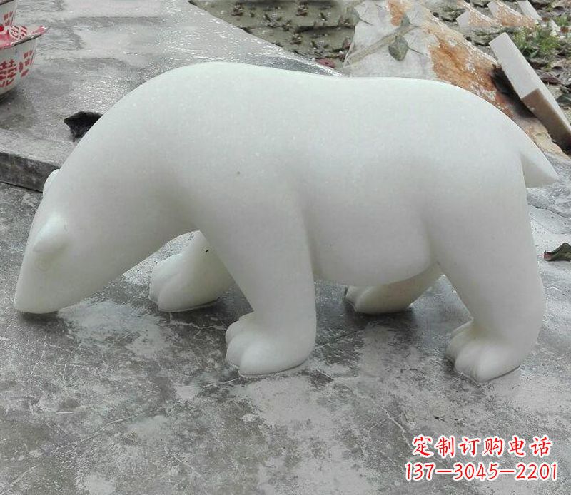 广州汉白玉动物雕塑·北极熊