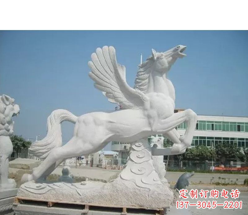 广州汉白玉飞马雕塑