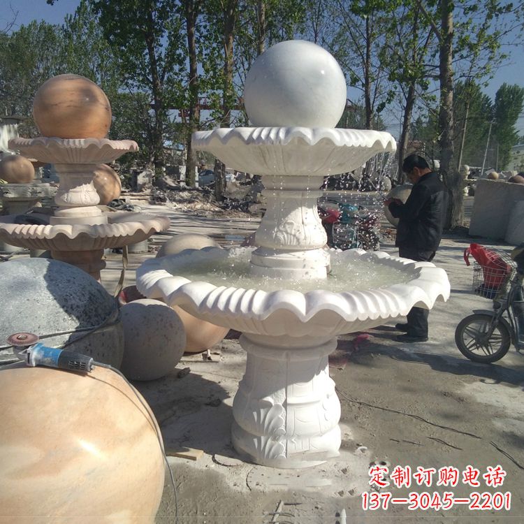 广州汉白玉风水球