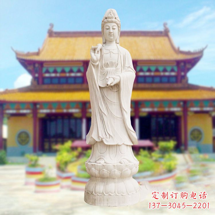 广州精美观音石雕,给你灵动的祝福