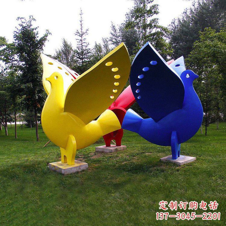 广州和平鸽雕塑图片大全
