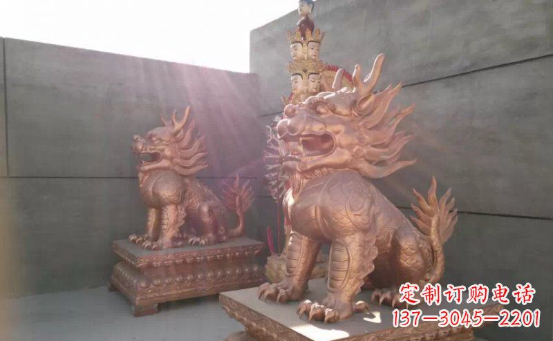 广州红铜麒麟-财富吉祥之神