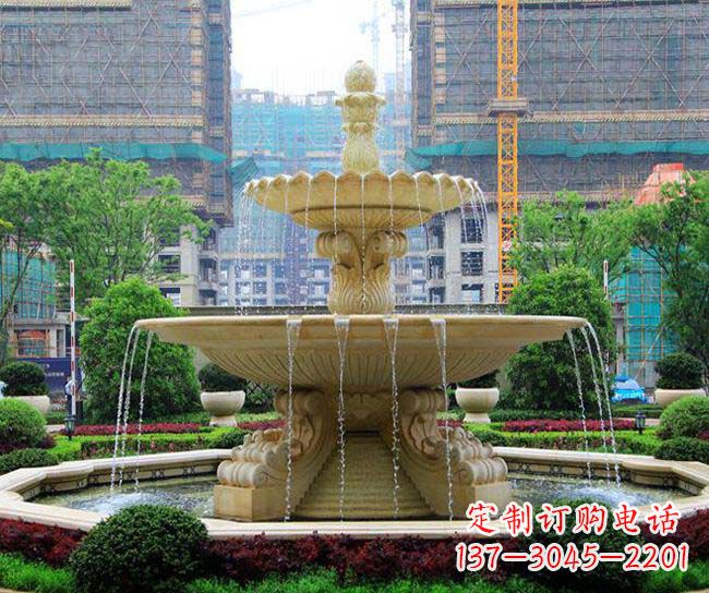 广州多层次喷泉雕塑,为您带来清凉夏日