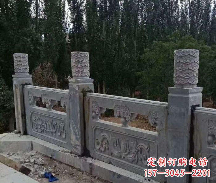 广州定制石质护城河栏板雕塑