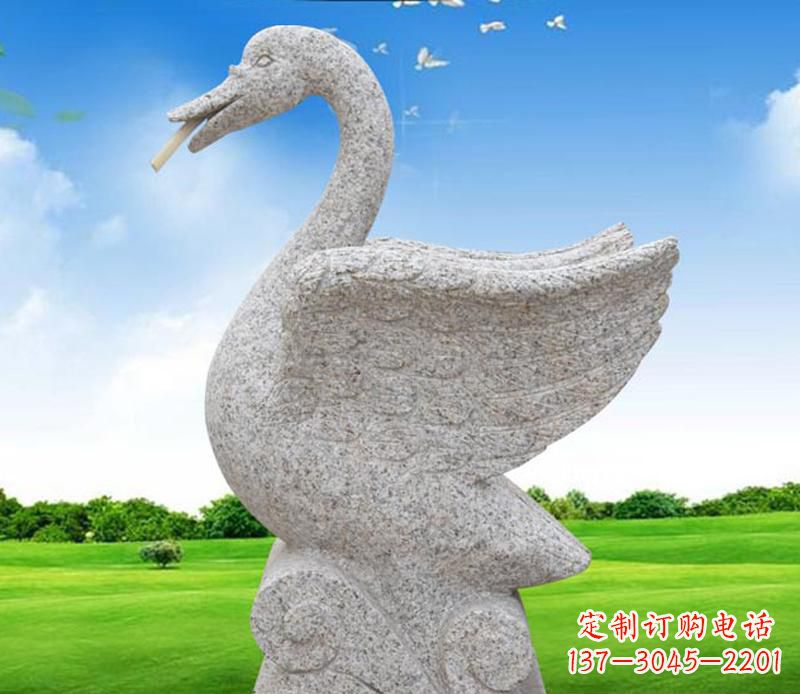 广州花岗岩动物天鹅雕塑