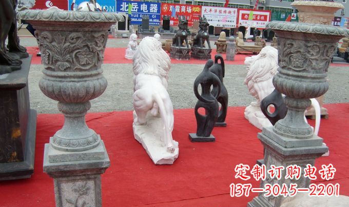 广州中领雕塑|花盆雕塑带来极致视觉体验