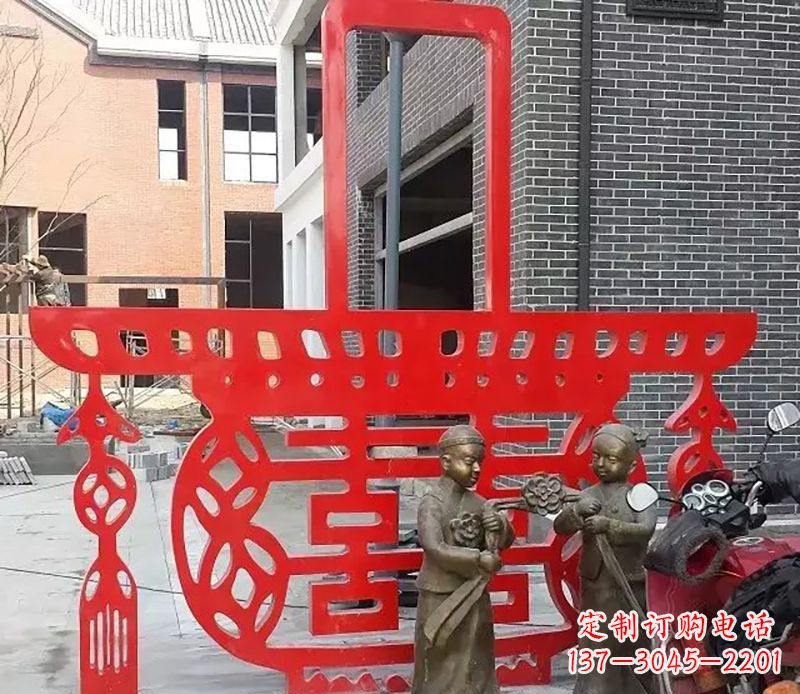广州历久弥新的不锈钢花篮雕塑