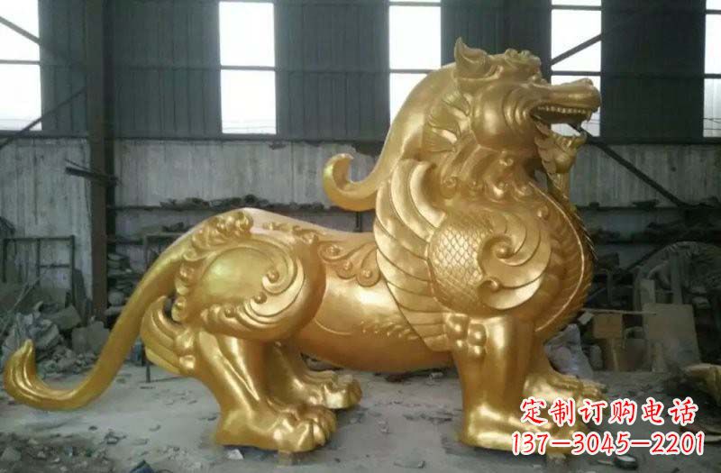广州精致定制黄铜貔貅雕塑