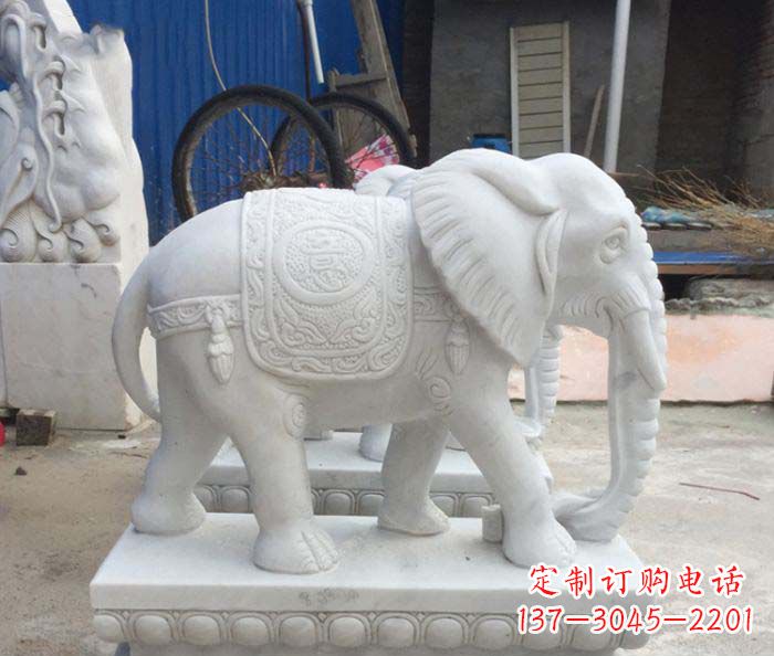 广州精美大象雕塑,门口装点新灵感