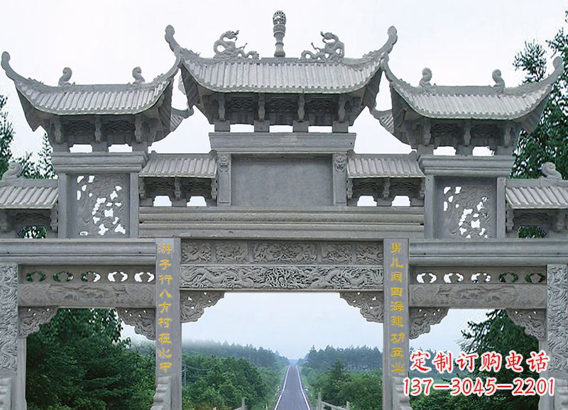 广州追求完美的金昌石雕牌坊雕塑