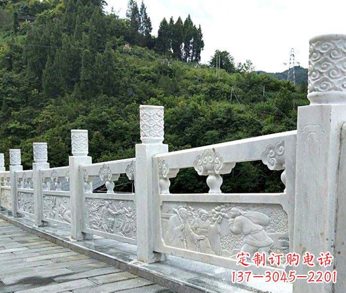 广州景区大理石栏板石雕 (4)