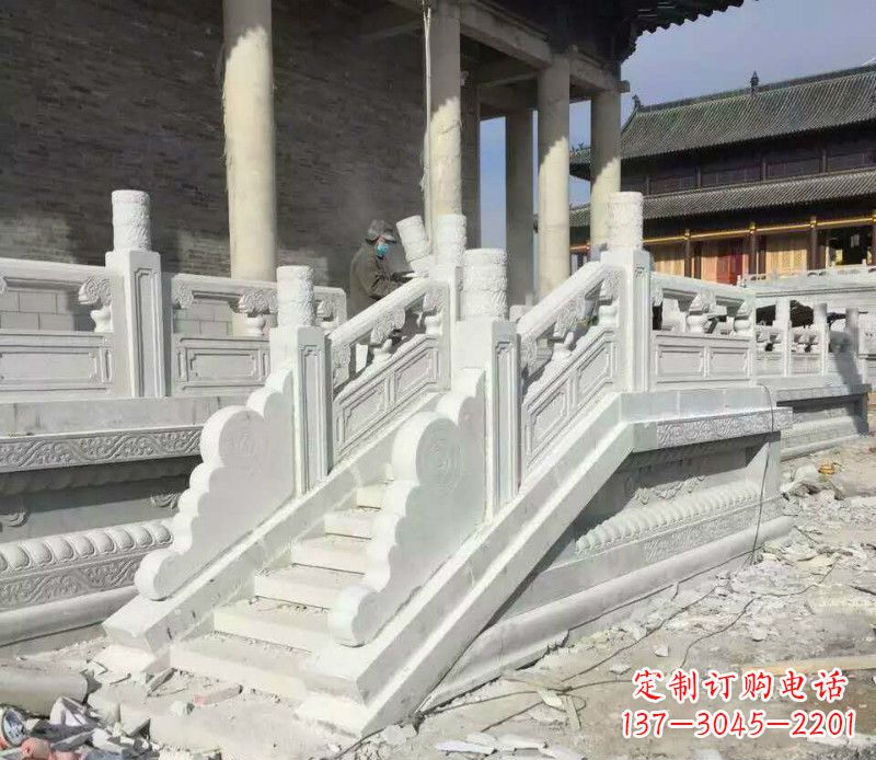 广州景区大理石栏板石雕 (11)