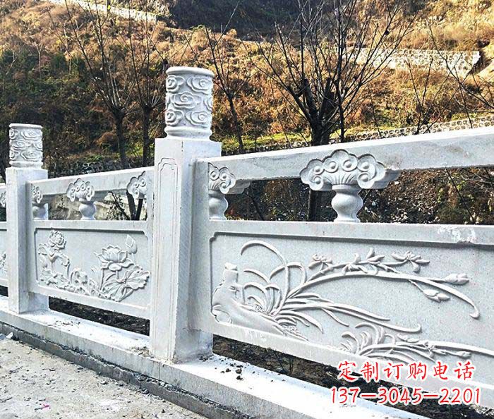 广州领雕-汉白玉石浮雕栏板