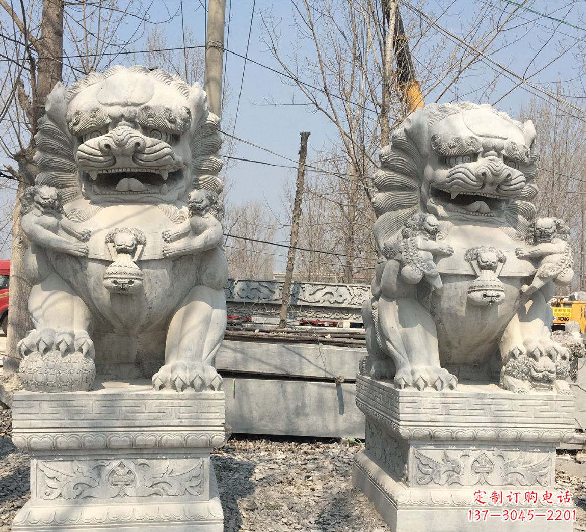 广州景区南方石狮子石雕 (2)