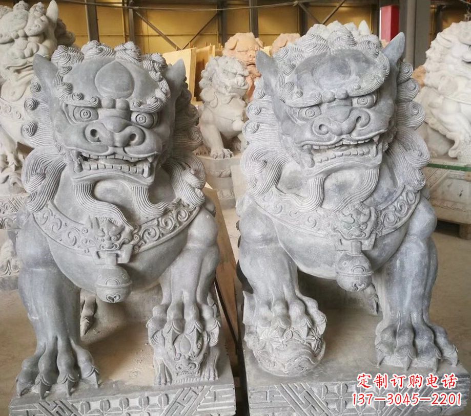 广州景区南方石狮子石雕 (3)