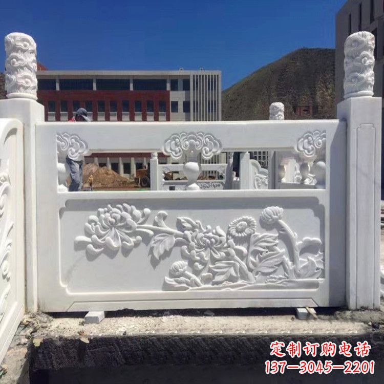 广州菊花石雕栏板