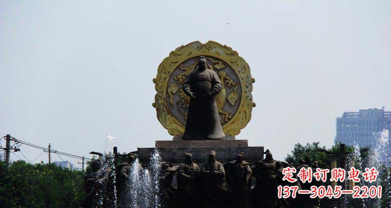 广州李世民古代名人铜雕