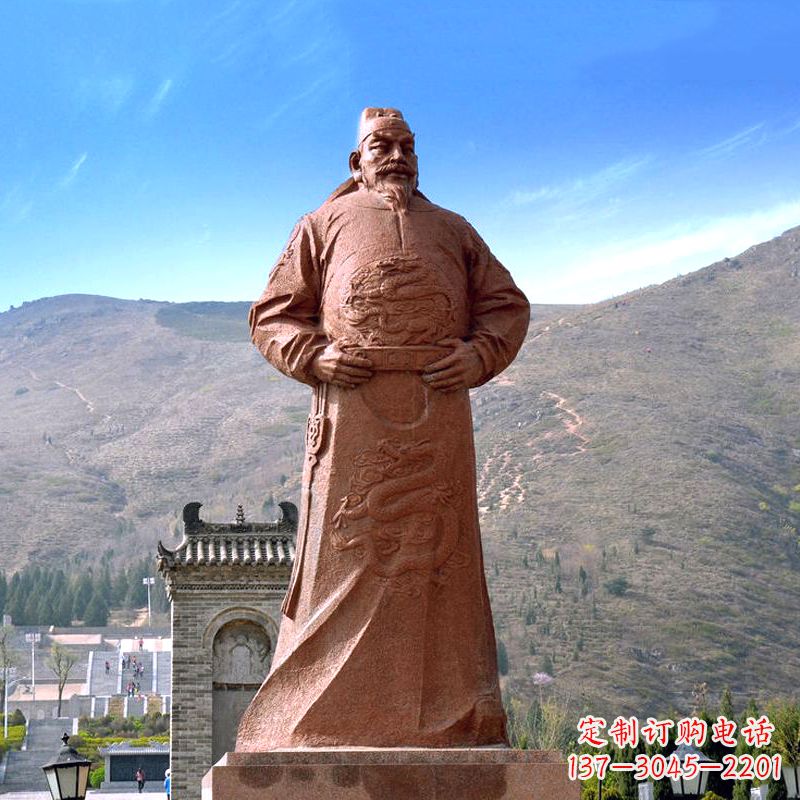 广州『李世民传神砂岩石雕塑』