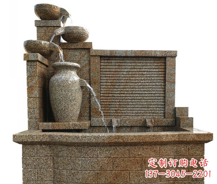 广州中领雕塑专业定制水槽庭院石雕摆件,它们是…