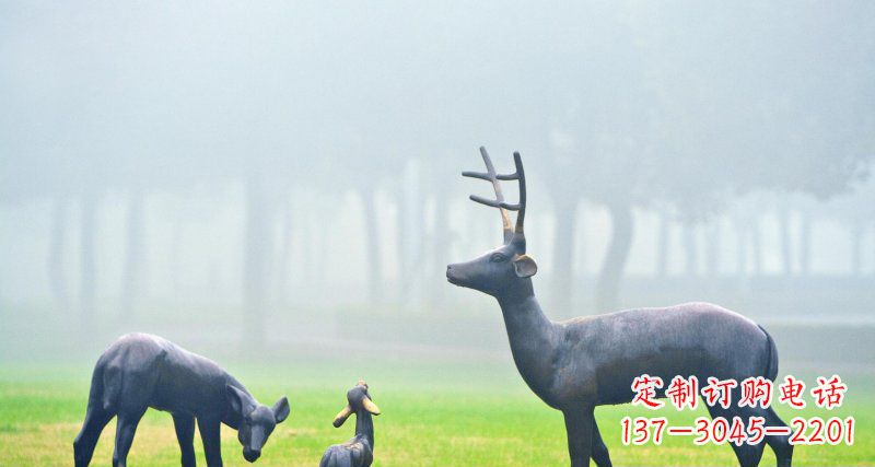 广州鹿一家:精美绝伦的动物铜雕