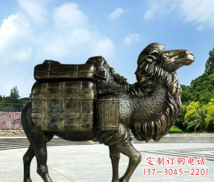 广州骆驼动物铜雕 (3)