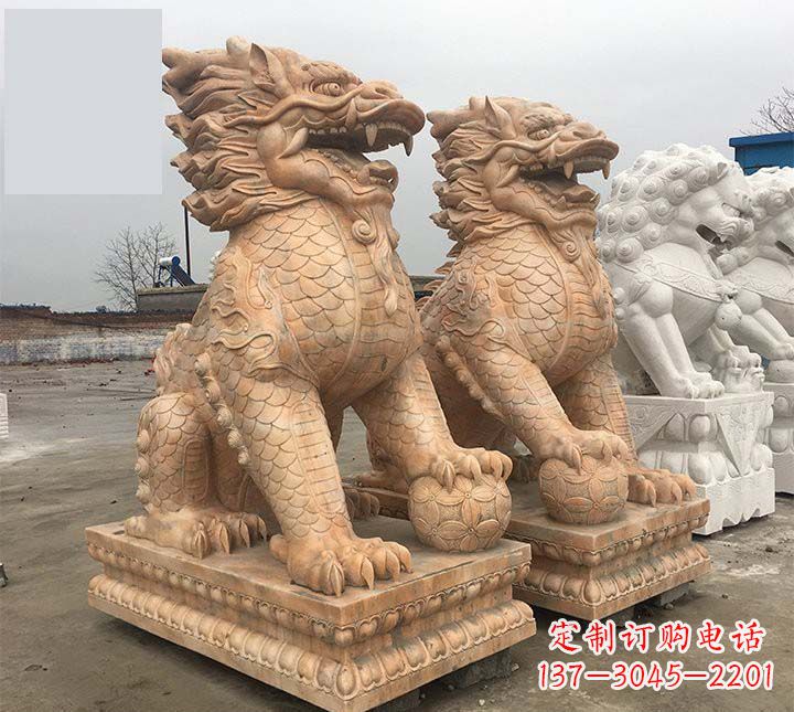 广州麒麟石雕,雕刻精美,让您眼前一亮