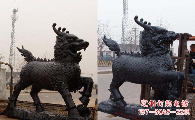 广州艺术精灵---麒麟神兽铜雕