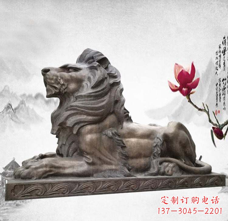 广州经典西洋欧式铜雕狮子