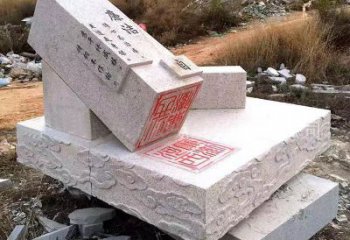 广州精美绝伦的汉白玉廉政石雕印章雕塑