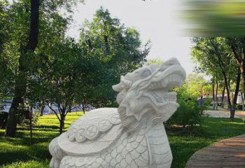 广州中领雕塑——汉白玉龙龟石雕