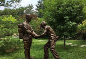 广州缅怀八路军历史，铸就具有纪念意义的老人铜雕