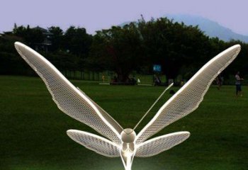 广州花园不锈钢装饰蝴蝶雕塑