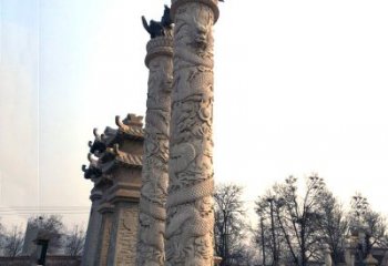 广州精致精美的华表柱石雕