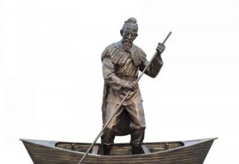 广州象征着智慧和勇敢的老人雕塑
