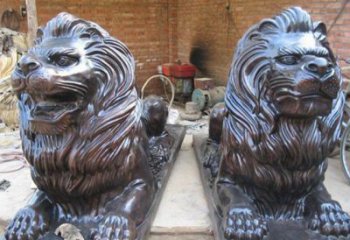 广州汇丰狮子铜雕塑是由中领雕塑制作的一款狮子…