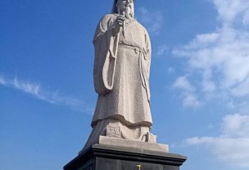 广州精美的历史名人雕塑——王羲之砂岩石雕像