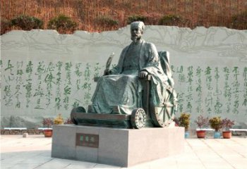 广州享誉世界的诸葛亮铜雕景观雕塑