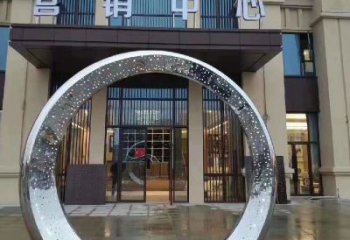 广州镜面圆环不锈钢雕塑