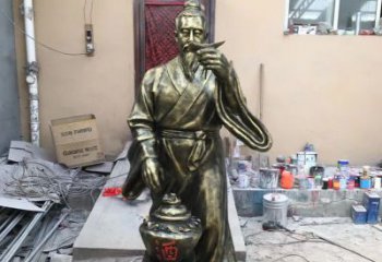广州传承酒文化，杜康雕塑流传永恒