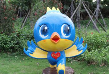 广州蓝色梦幻，玻璃钢鸽子雕塑