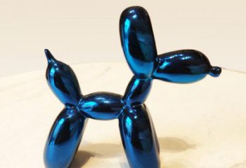广州蓝色气球狗雕塑摆件，可定制大小