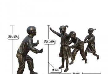 广州中领雕塑：打造优雅老鹰捉小鸡儿童雕塑