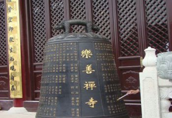 广州精致优雅的乐善禅寺铜钟